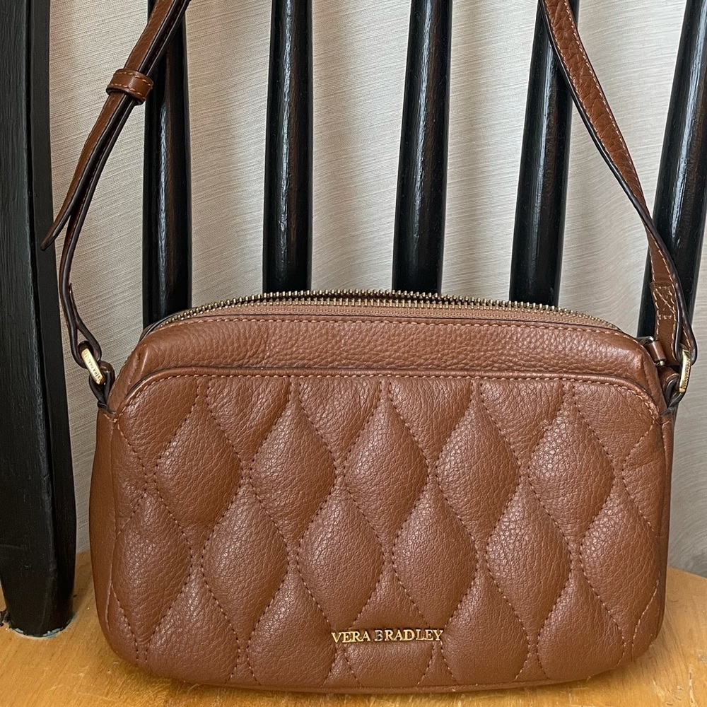 Vera Bradley Quilted Leather Sydney Crossbody